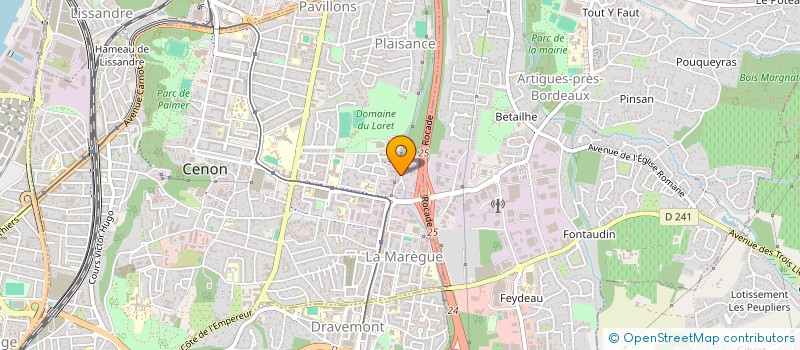 localisation de l'entreprise SOC FAIT BOURGUET LAETITIA SIBE MAXIME à CENON