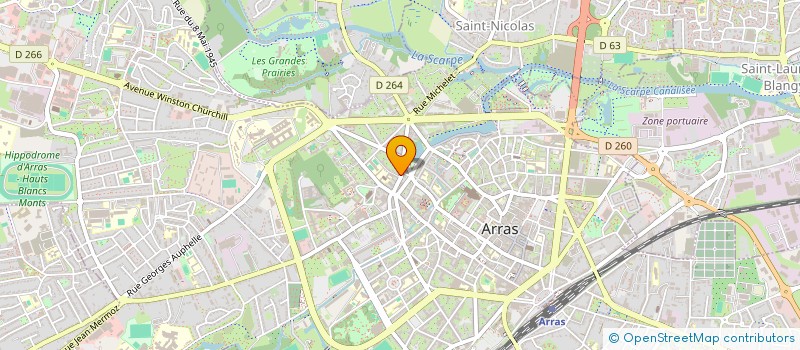 localisation de l'entreprise SOC FAIT CATEZ LAURENCE - BAUDRY THIERRY à ARRAS