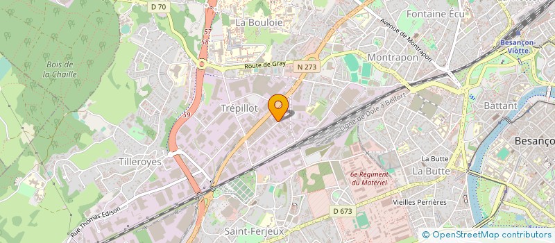 localisation de l'entreprise SOC FAMILIALE D INVESTISSEMENTS  BESANCON