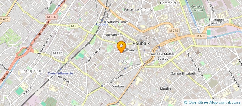 localisation de l'entreprise SOC FAMILIALE DE DISTRIBUTION à ROUBAIX