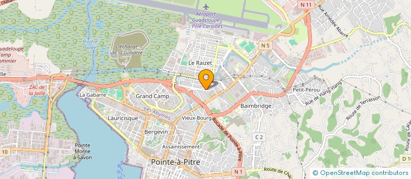 localisation de l'entreprise SOC FAMILIALE DE TRANSPORTS à LES ABYMES