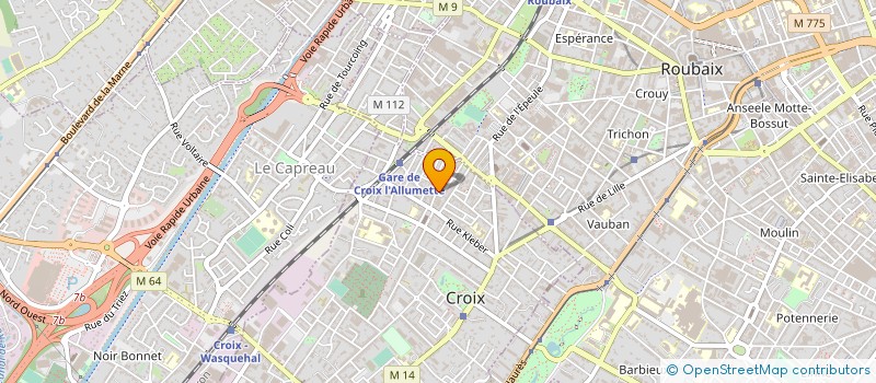localisation de l'entreprise SOC FAVLEN à CROIX