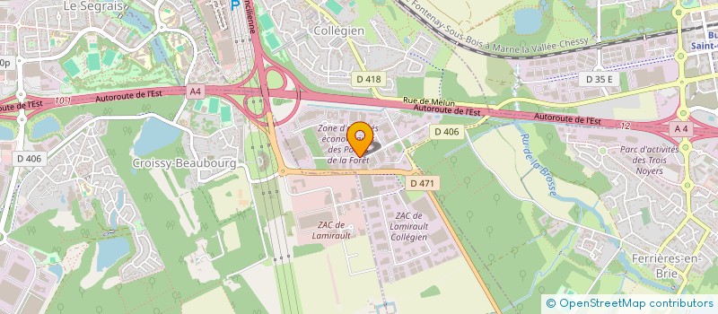 localisation de l'entreprise SOC FERE CAND LESCHOT LECU PERE & FILS  COLLEGIEN