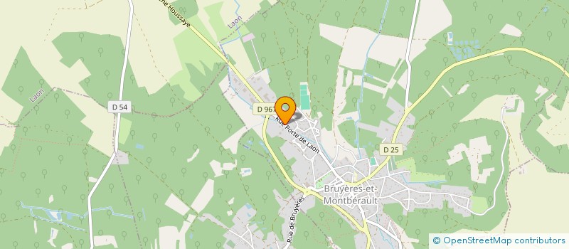 localisation de l'entreprise SOC FERMETURES INDUST DE L AISNE  BRUYERES-ET-MONTBERAULT