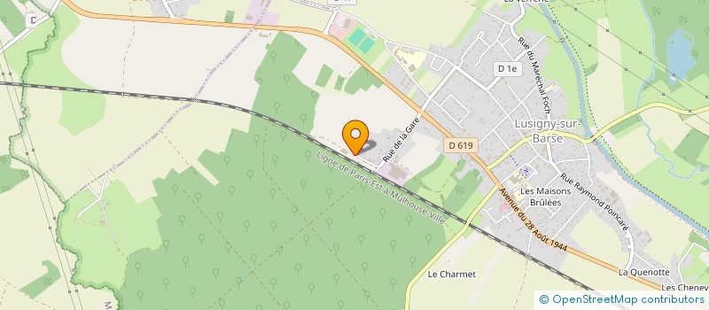 localisation de l'entreprise SOC FERNANDES ET COMPAGNIE à LUSIGNY-SUR-BARSE