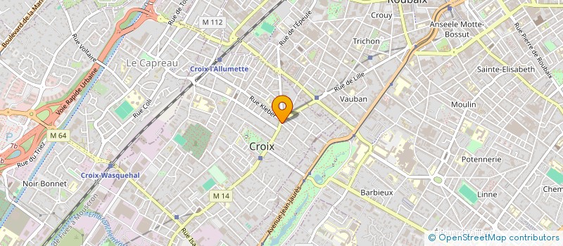 localisation de l'entreprise SOC FIDUC RECOUV RENSEIGN COMMERCIAUX à CROIX