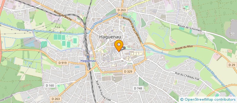 localisation de l'entreprise SOC FIDUCIAIRE DE LA REGION ALSACE à HAGUENAU