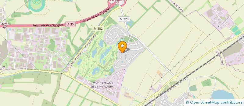 localisation de l'entreprise SOC FINANC STRASB ECHAPPEMENT  LA WANTZENAU