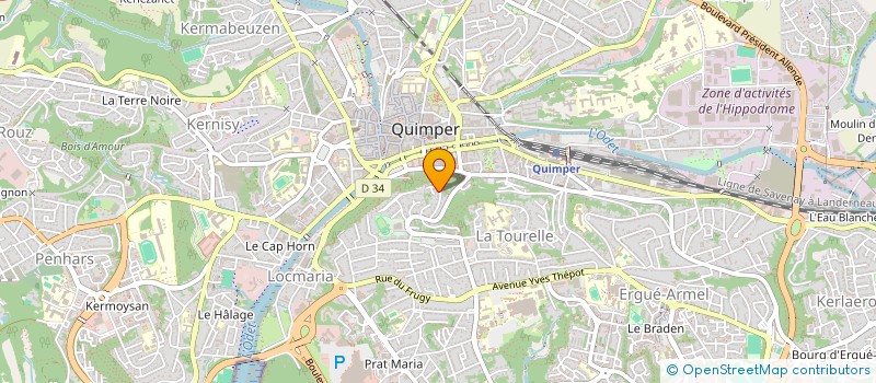 localisation de l'entreprise SOC FINANCIERE AUTRET à QUIMPER