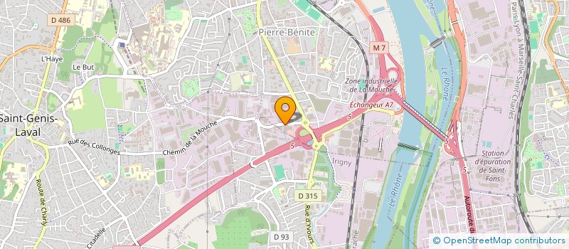 localisation de l'entreprise SOC FINANCIERE COMMERCIALE AUTO  OULLINS-PIERRE-BENITE