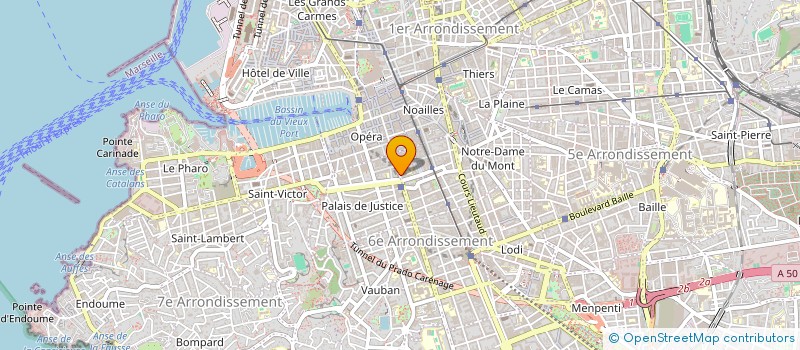 localisation de l'entreprise SOC FINANCIERE COMMUNICATION  MARSEILLE