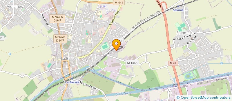 localisation de l'entreprise SOC FINANCIERE DEVELOPPEMENT ET GESTION  LA BASSEE
