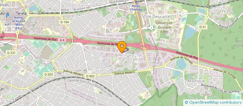 localisation de l'entreprise SOC FINANCIERE DEVELOPPEMENT INDUSTRIEL  NOISY-LE-GRAND