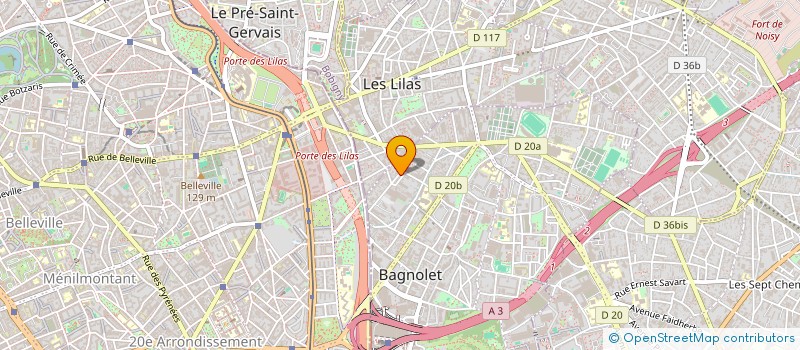 localisation de l'entreprise SOC FINANCIERE ET COMMERCIALE DE PARIS à BAGNOLET