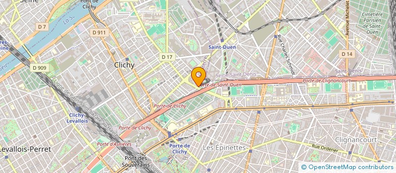 localisation de l'entreprise SOC FINANCIERE ET INDUSTRIELLE PELOUX à CLICHY