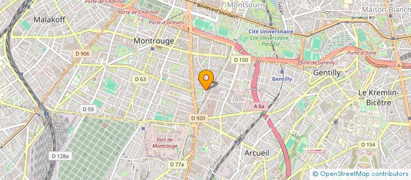 localisation de l'entreprise SOC FINANCIERE MONTROUGE ARTS GRAPHIQUES  MONTROUGE