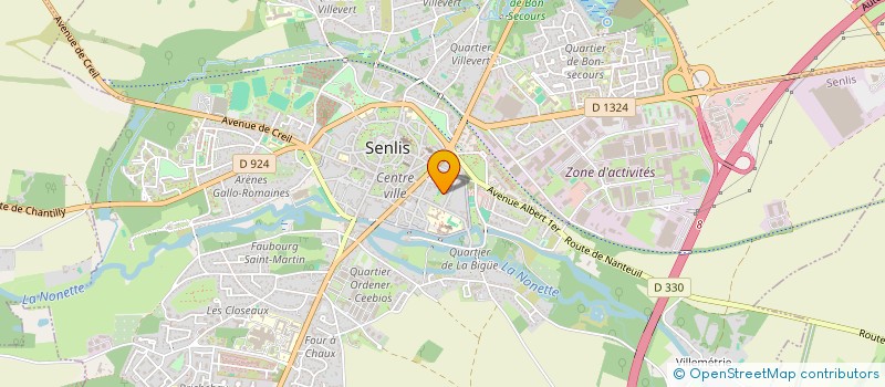 localisation de l'entreprise SOC FINANCIERE RORATO  SENLIS