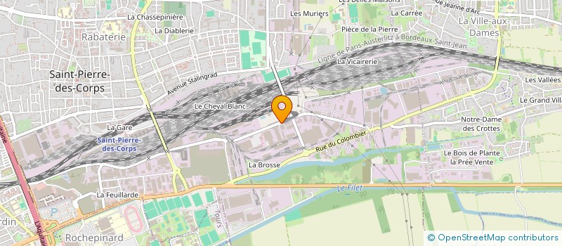 localisation de l'entreprise SOC FINANCIERE TRANSPORT ET LE SERVICE à SAINT-PIERRE-DES-CORPS