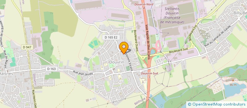 localisation de l'entreprise SOC FLEURS ET DRAPEAUX  AUCHY-LES-MINES