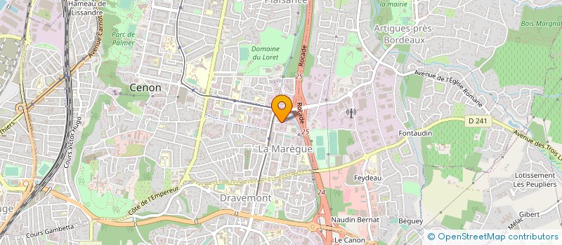 localisation de l'entreprise SOC FLOIRACAISE D'ENDUITS DE FACADES à CENON