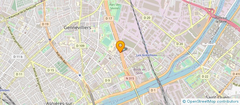 localisation de l'entreprise SOC FONCIERE ET INDUST DES GRESILLONS à GENNEVILLIERS