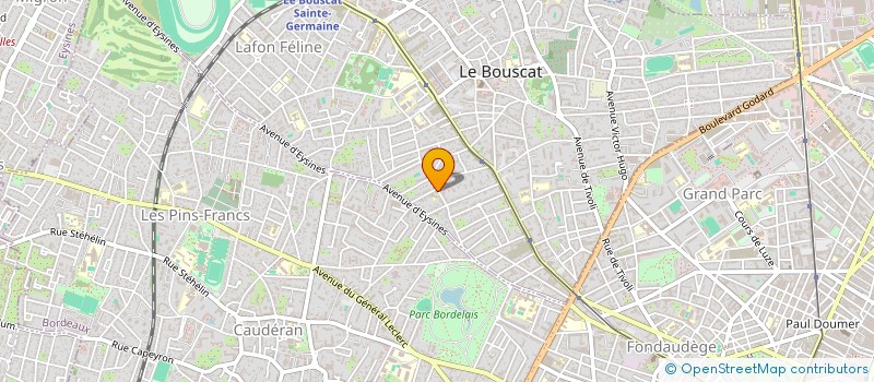 localisation de l'entreprise SOC FONCIERE ET LANDAISE DE RENOVATION  LE BOUSCAT