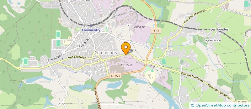 localisation de l'entreprise SOC FORECREU  COMMENTRY