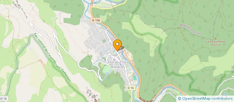 localisation de l'entreprise SOC FORESTIERE DE BENODET  FLORAC TROIS RIVIERES