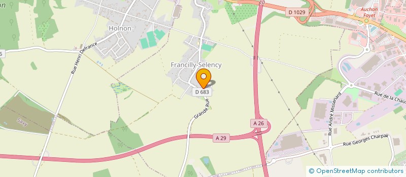 localisation de l'entreprise SOC FORESTIERE VALLEE OISE à FRANCILLY-SELENCY