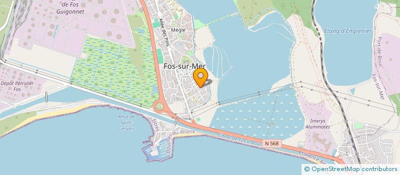 localisation de l'entreprise SOC FOSSEENNE DE TRANSPORT  FOS-SUR-MER