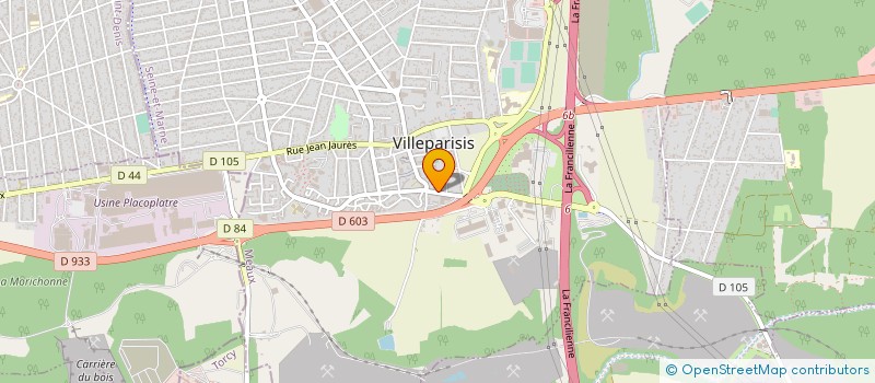 localisation de l'entreprise SOC FR COFFRES FORTS CARADONNA  VILLEPARISIS