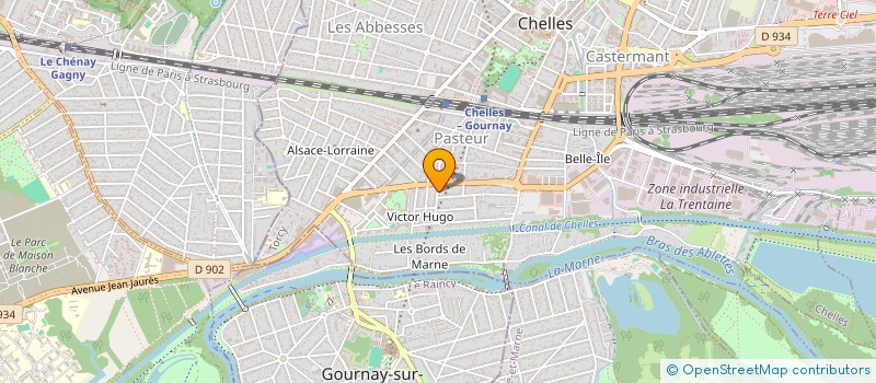 localisation de l'entreprise SOC FR DU BAT & LOCATION MATERIEL à CHELLES