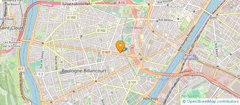 localisation de l'entreprise SOC FR SONORISATION DIFFU REGINE TROTIN à BOULOGNE-BILLANCOURT
