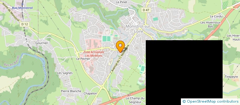 localisation de l'entreprise SOC FRAN MICRO ET PREST SERV  MONISTROL-SUR-LOIRE