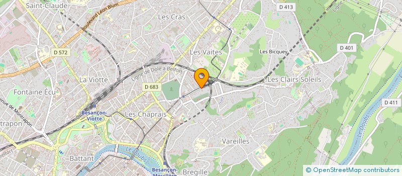 localisation de l'entreprise SOC FRANC COMTOISE ASSURANCE  BESANCON