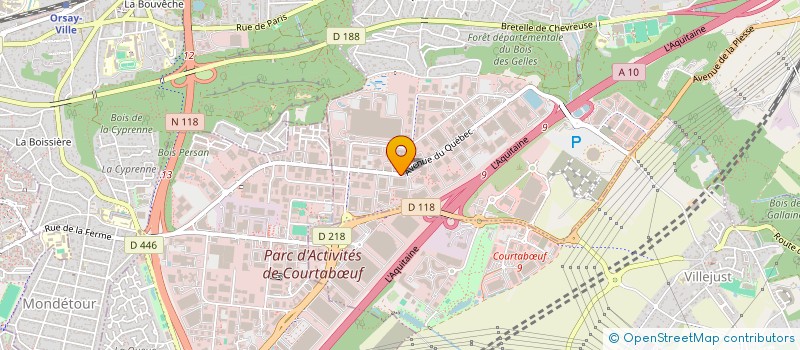 localisation de l'entreprise SOC FRANC D'ANALYSEURS ET D'EPURATEURS à VILLEBON-SUR-YVETTE