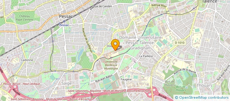 localisation de l'entreprise SOC FRANC DROIT ENVIR SECTION AQUITAINE à PESSAC