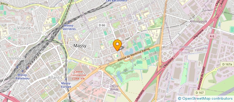 localisation de l'entreprise SOC FRANC ETUD TECHN INFRASTRUC BATIMENT à MASSY