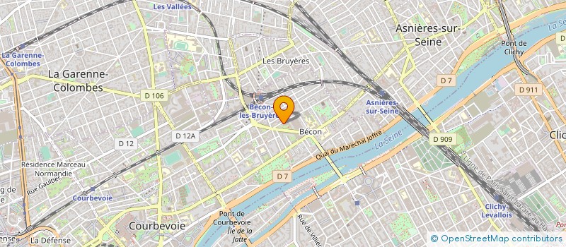 localisation de l'entreprise SOC FRANC MEDECINE ESTHETIQUE à COURBEVOIE