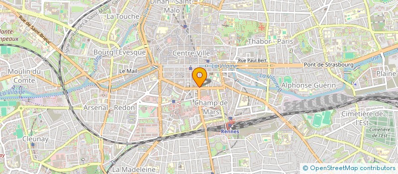 localisation de l'entreprise SOC FRANC PARODONT IMPLANT ORAL REG BRET  RENNES