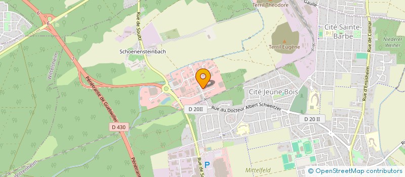 localisation de l'entreprise SOC FRANC VENTILATEURS ET LAVEURS DE GAZ à WITTENHEIM