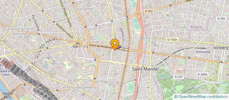 localisation de l'entreprise SOC FRANCAISE AQUARIOLOGIE à PARIS 12