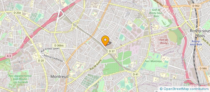 localisation de l'entreprise SOC FRANCAISE AUTOMATIQUE à MONTREUIL