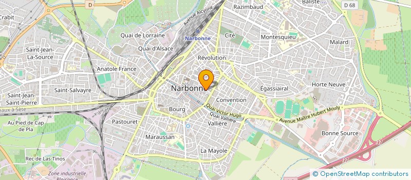 localisation de l'entreprise SOC FRANCAISE D'OSTEODENSITOMETRIE  NARBONNE