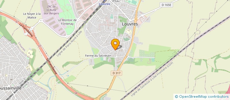 localisation de l'entreprise SOC FRANCAISE DE TRAVAUX PUBLIC  LOUVRES