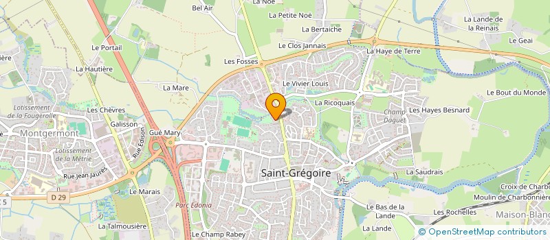localisation de l'entreprise SOC FRANCAISE EQUIP RECREATIF EDUCATIF à SAINT-GREGOIRE