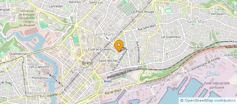 localisation de l'entreprise SOC FRANCAISE HYGIENE HOSPITALIERE à BREST