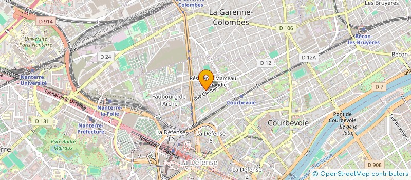 localisation de l'entreprise SOC FRANCAISE LOCATION TRANSPORTS  COURBEVOIE