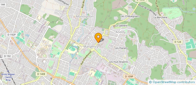 localisation de l'entreprise SOC FRANCAISE REEDUCATEURS CANCETROLOGIE  MARGENCY