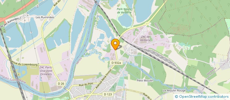 localisation de l'entreprise SOC FRANCEM  VERBERIE